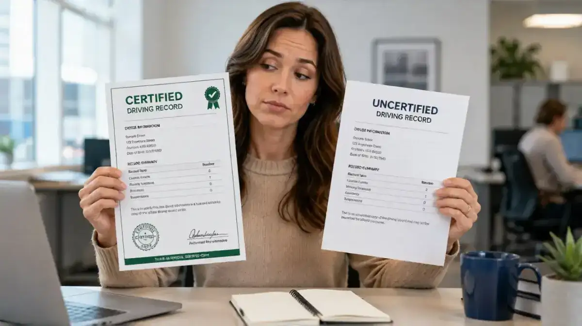 Certified vs. Unofficial Driving Records: Key Differences Explained