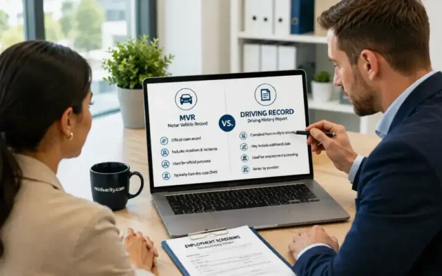 MVR (Motor Vehicle Report) vs. Standard Driving Record: The Employer’s View